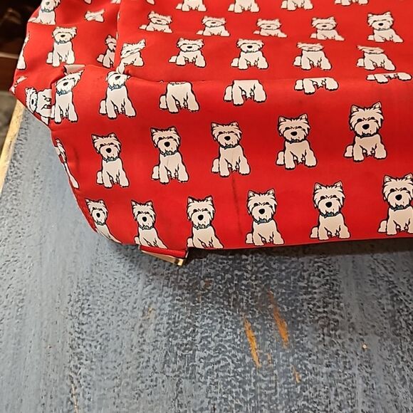 Marc Tetro Red Backpack White Scottish Dogs - Picture 14 of 14